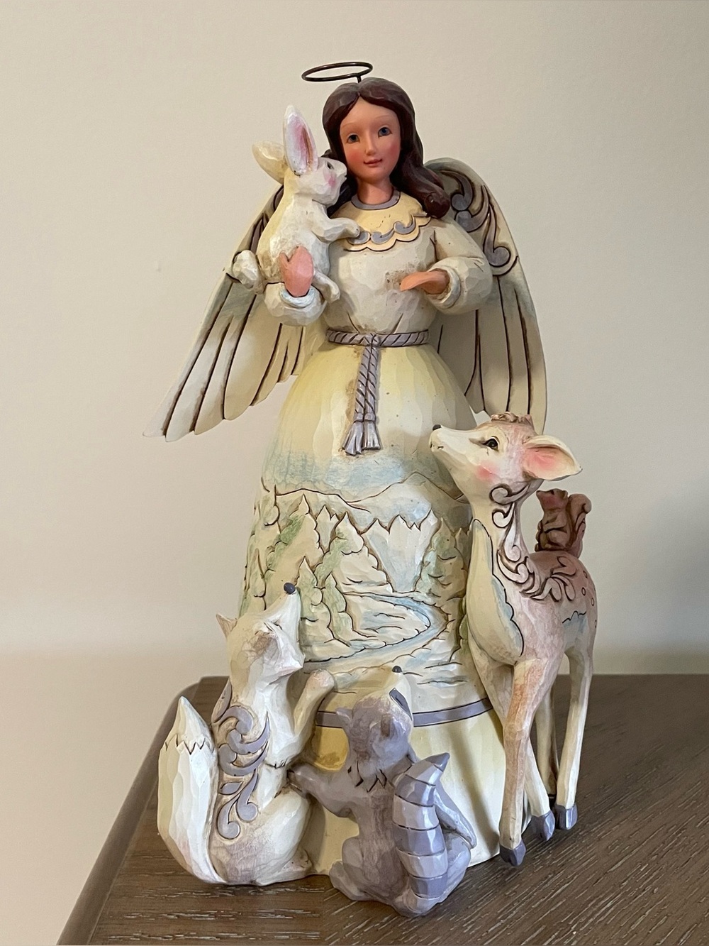 Jim Shore Christmas/Winter Angel Figurine “Peace to All”